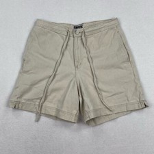 Vintage Forenza Shorts Size 32 Tan High Rise Drawstring Waist Talon Zip Cotton