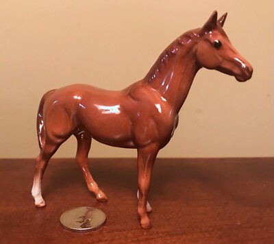 Hagen Renaker ホース Hagen-Renaker Mini #457 SWAPS Ceramic Horse Figurine RETIRED 12/31