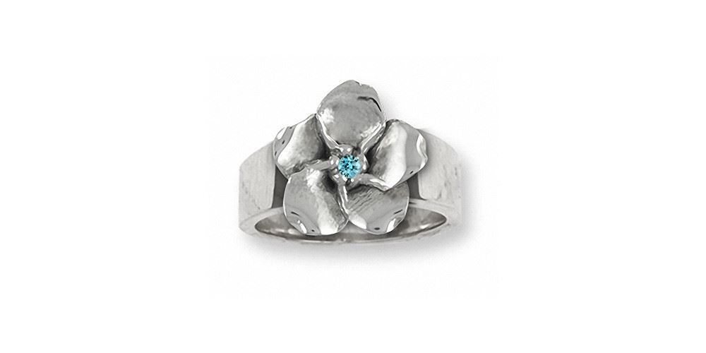 JS 5'11 26.5 L FMN モンスタ for get me not Forget Me Not Ring Jewelry Sterling Silver Handmade Flower