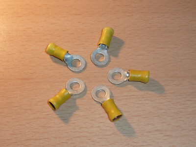 5 Stck. (5 pc.) Ringkabelschuhe AMP-12-10 6-9, Loch M6  (Cable Ends)