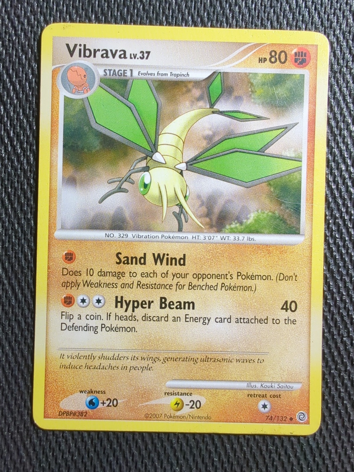 Pokémon TCG Vibrava Secret Wonders 74/132 Regular Uncommon