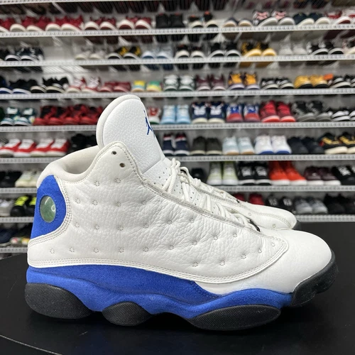 Nike Air Jordan 13 Retro White Hyper Royal Black 414571-117 Men’s Size 10.5