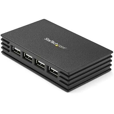 1PC Startech ST4202USB 4-Port Black USB 2.0 Hub - Bus or Self-Powered