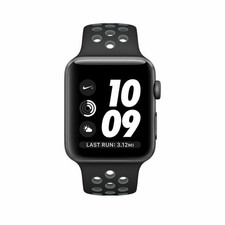 theilllines apple watch space gray aluminum case with black sport loop series 4