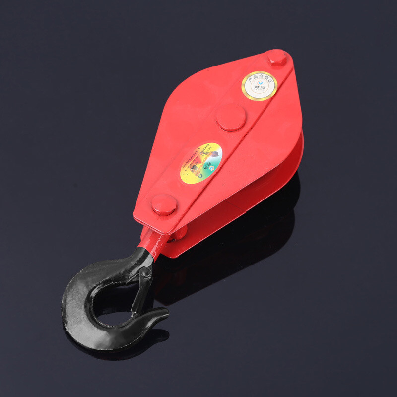 0.5T/ 1T Poly Rope Hoist Pulley Wheel Block and Tackle Puller Lift