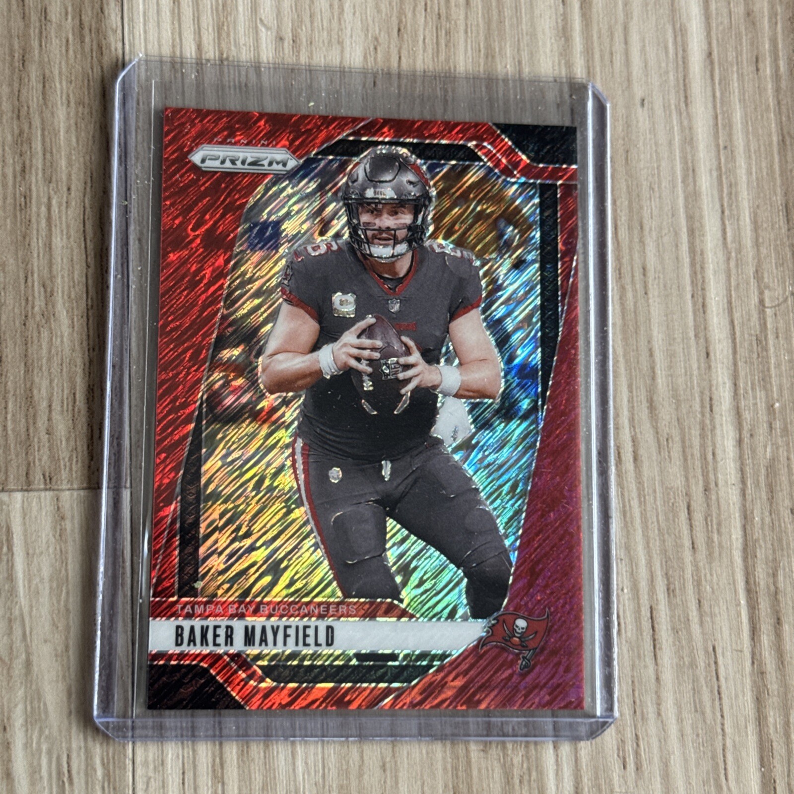 2024 Prizm Football FOTL Baker Mayfield Color Match Red Shimmer Prizm # 31/35