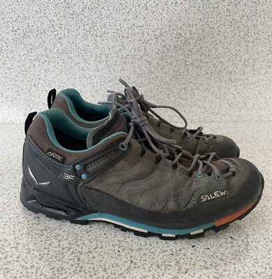 Salewa WS MTN Trainer GTX Damen Gortex Bergschuhe gebraucht UK 7 EU 40,5