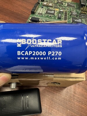 MINT CONDITION MAXWELL BCAP2000 P270   Ultracapacitor. 2000F 2.7V (LOT OF 2)