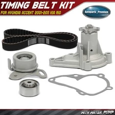 4x Timing  Belt Kit & Water Pump for Hyundai Accent 2001-2011 Kia Rio Rio5 1.6L