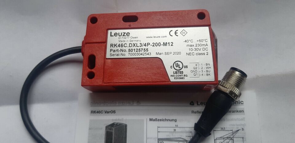 Leuze Electronic RK46C.DXL3/4P-200-M12