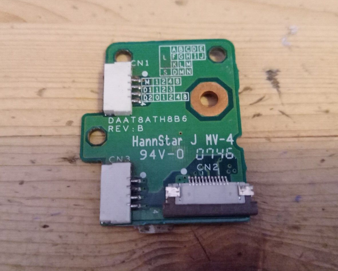 Carte Bouton Power Pour HP Pavilion DV6000 - Réf. DAAT8ATH8B6 / 33AT8B0017 - Occasion Testée
