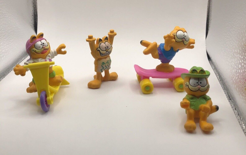 Vintage Lot Of 4 Garfield Figures