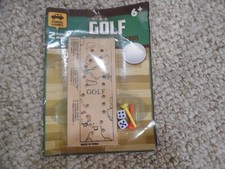 Wooden Game Peg Golf and Dice Game Board Game Golf Game