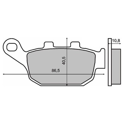 Bremsbeläge Hinten Honda NTV 600 Bross 1992 RMS 225102610