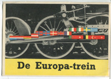 European Union Political history Postcard De Europa-Trein
