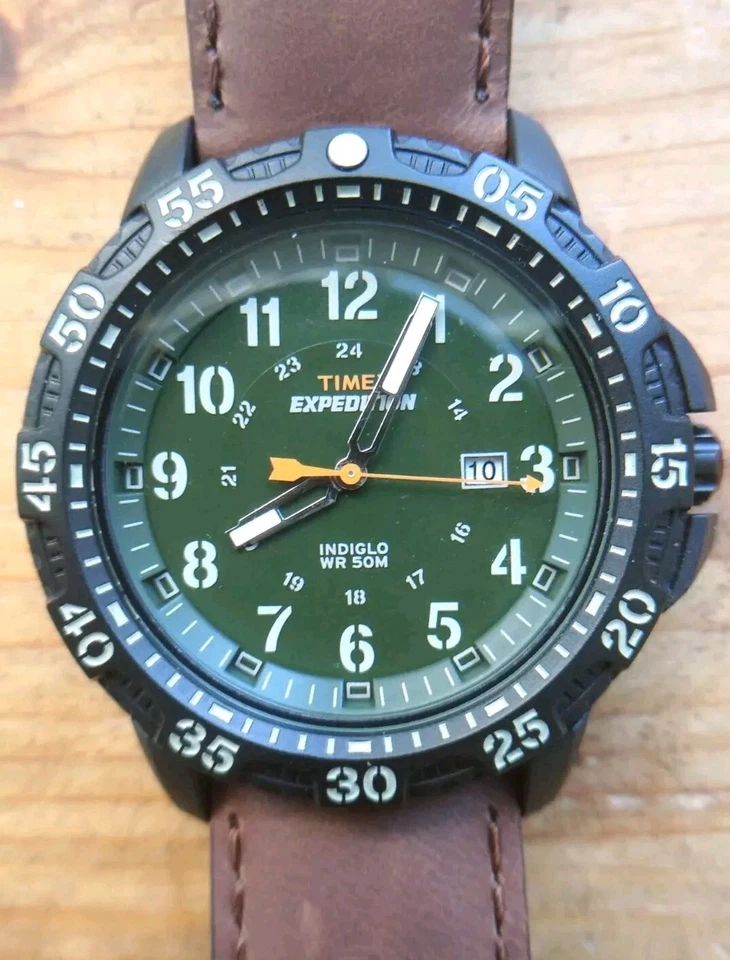 TIMEX EXPEDITION INDIGLO WR 50 M NEW [NOS] Nuovo Con Scatola  - Immagine 4 di 4