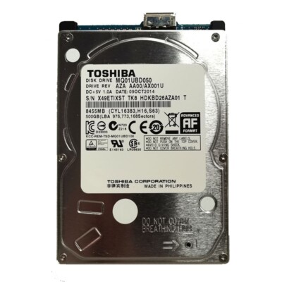 Toshiba 500GB MQ01UBD050 SATA 2.5'' USB 3.0 Portable External HDD Hard Disk Drive