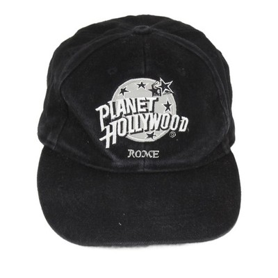 Vintage Planet Hollywood Baseballkappe Herren Größe O/S schwarz verstellbares Logo