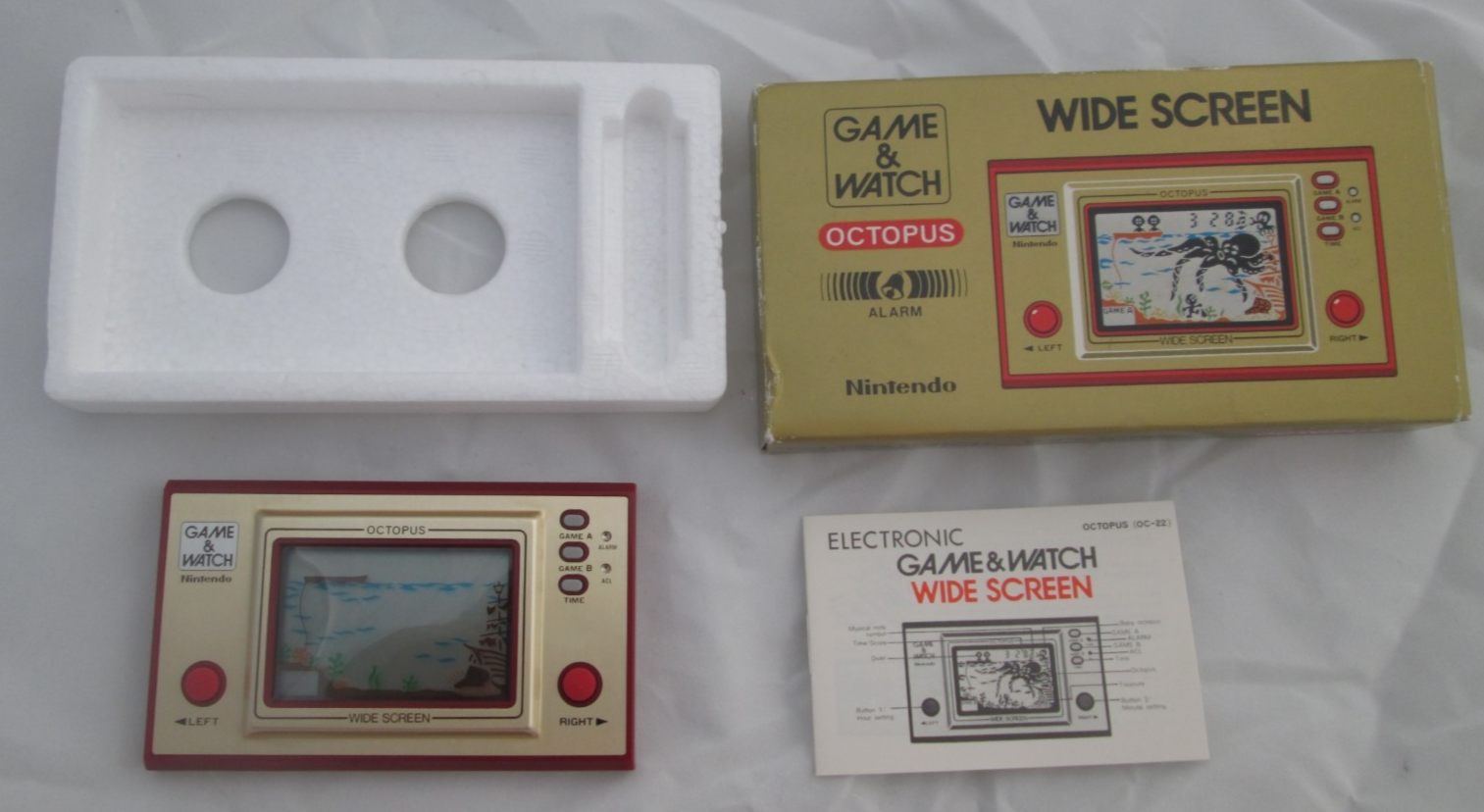 Boxed Octopus OC-22 Nintendo Game and Watch 1981 COMPLETE in Box Pristine ✨MINT✨