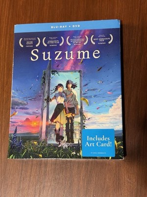 Suzume (Blu-ray & DVD) With Slipcover! New -Ships in Box! Makoto Shinkai