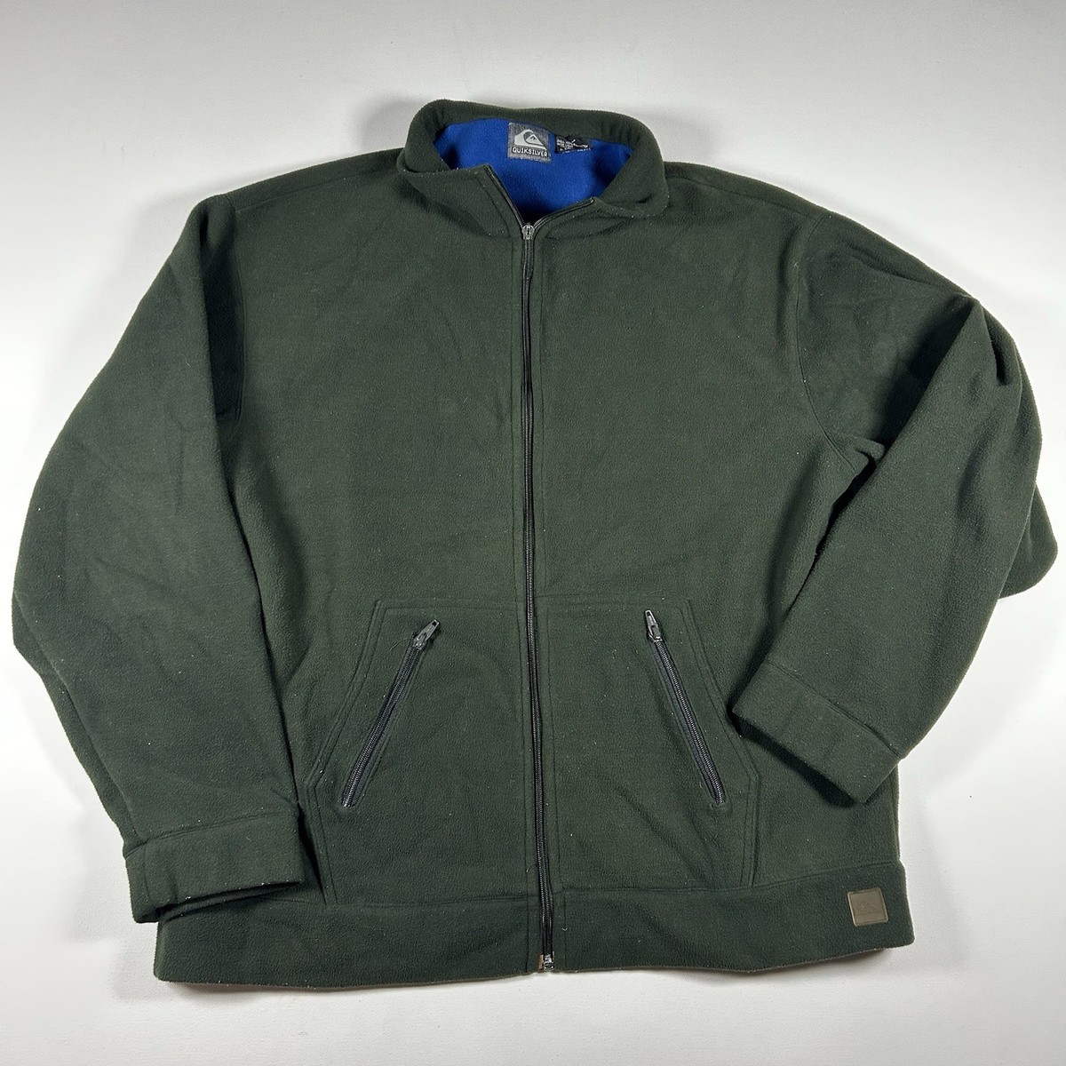 Vintage Quiksilver Reverse Seam Zip Up Sweatshirt Track Jacket L 