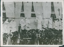 1929 Photo Unveiling Ceremony Budapest Memorial To Hungarys Kossuth Historic 6X8