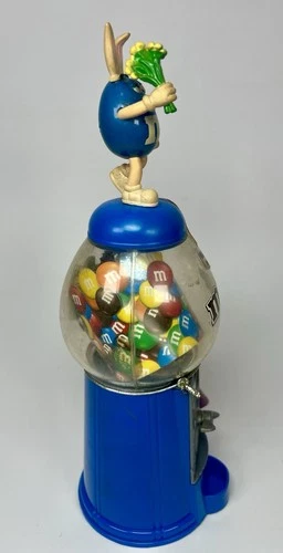 M&M’s Blue Bunny Candy Dispenser Easter Figure Vintage 2007 Mars Old But New