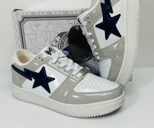 A Bathing Ape weiß niedrig grau schwarz Größe 8 - Bild 7 von 12