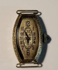 Jax 20 kt white solid gold women ladies wrist watch 3.4 grams 1920s antique