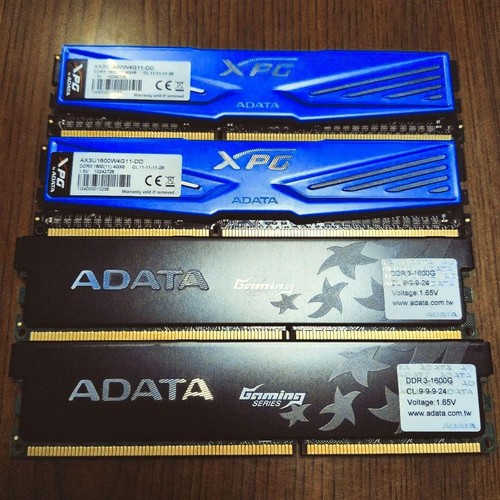 ADATA Gaming Series DDR3 4GB 1600MHz RAM 4 Module CL9 & CL11 Mix Gebraucht/Ge...