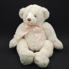 Applause Susan Komen Bear 4th Edition White Teddy Breast Cancer Plush 2002 VTG