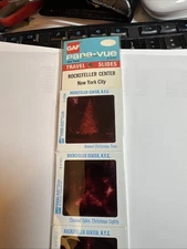 Rockefeller Center New York GAF Pana-Vue Travel Slides  Vintage 5 35mm Photos