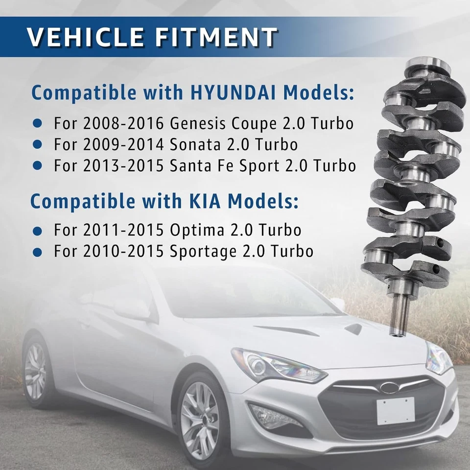 Engine Rebuild Kit For (2011-2014) Hyundai Genesis Coupe 2.0L L4 G4KH 2.0L Foto 3 de 4