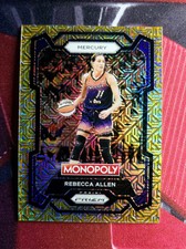 2024 WNBA MONOPOLY PRIZM REBECCA ALLEN GOLD MILLIONAIRE PRIZM #408/500 MERCURY