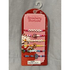 NEW The World of Strawberry Shortcake Berry Besties BFF 6 Beaded Bracelet Set