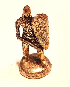 Pewter Chess Piece - Copper Soldier Pawn 1.5" tall
