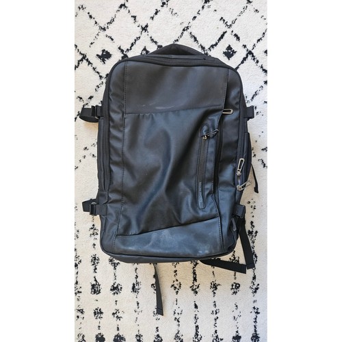 Mark Ryden Black Expandable Travel Laptop Backpack Water Resistant Techwear Bag