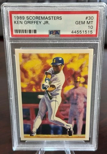 1989 SCOREMASTERS #30 KEN GRIFFEY JR. ROOKIE RC PSA 10 GEM MINT Mariners HOF