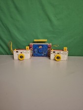 Vtg 1960's Fusher Price Picture Story Camera N Music Box Radio