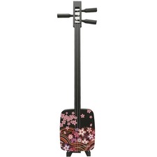 Sangenshi Kikuoka Shamisen Kojami Sansen Sangen Japanese Samisen Floral pattern