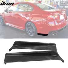 Fits 15-21 Subaru WRX STI Style Rear Bumper Lip Spats Cap Splitter Add On PU