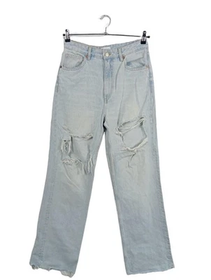 ZARA Jeans boyfriend Dames Jeans T EU 40 bleu style mode des rues - Photo 1/4