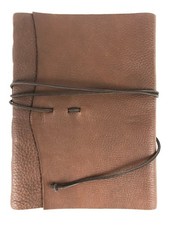 Luxurious Genuine Leather Journal 11.5 x 8.5 inches Sketchbook blank pages strap