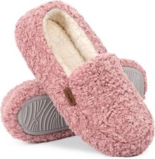 Women's Faux Shearling Closed Back Slipper with Memory Foam