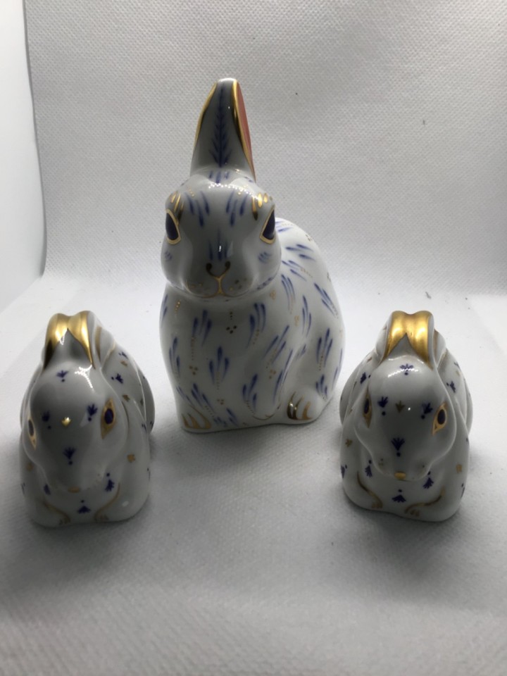Royal Crown Derby Paperweight beautiful baby Rabbit. | eBay UK