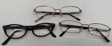 Eyeglass Frames Only Lot 3 Vintage-L136 PNK-CE-TRU 3290 Black-Brown
