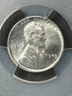 Bright MS65 Steel Cent 1943 Wheatback Penny PCGS 49133761