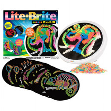 LITE BRITE OVAL HD ANIMATE MODE ART TEMPLATE DISTRESSED PKG