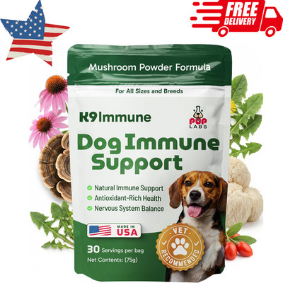 K9 Immune, All-Natural Mushroom Powder for Dogs for Immunity, Digestion & Joints
