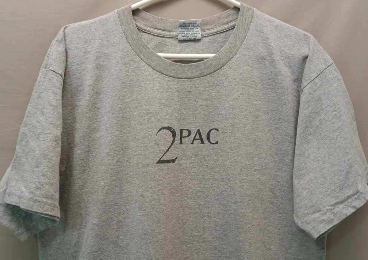 T-shirt Vintage 2Pac Tupac Shakur, Bravado, Noir, Taille XL, Homme, Années 90